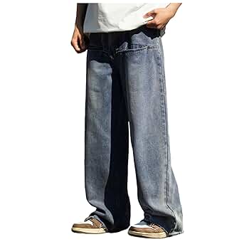 Amazon.com: Generic Male Fashion Design Vintage Baggy Jeans